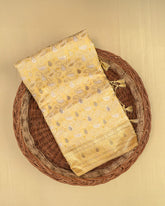 SC3259 - COTTON BRASSO WITH ZARI BUTTA AND COPPER STONE